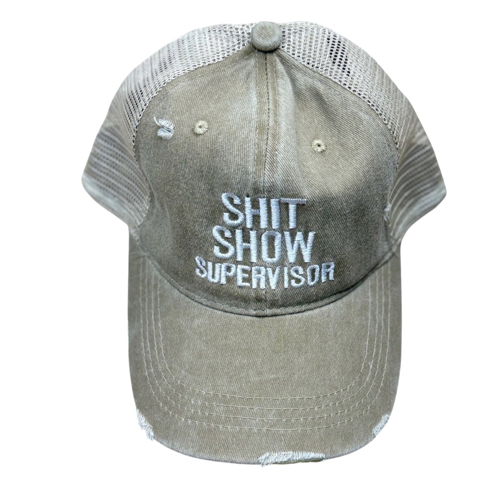"Shit Show Supervisor" Trucker Hat Unisex OSFM Unbranded EUC